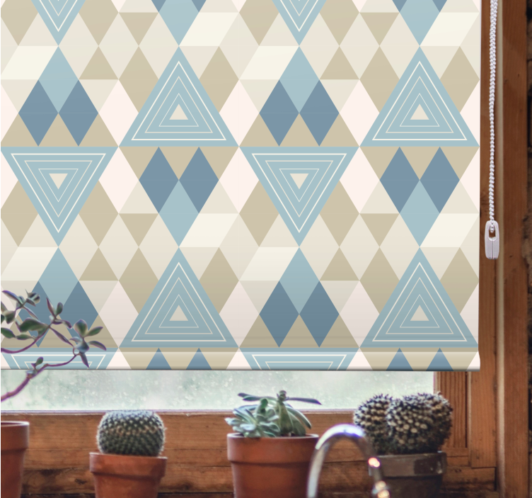 Nordisk stil geometrisk rullegardin nordisk - Tenstickers