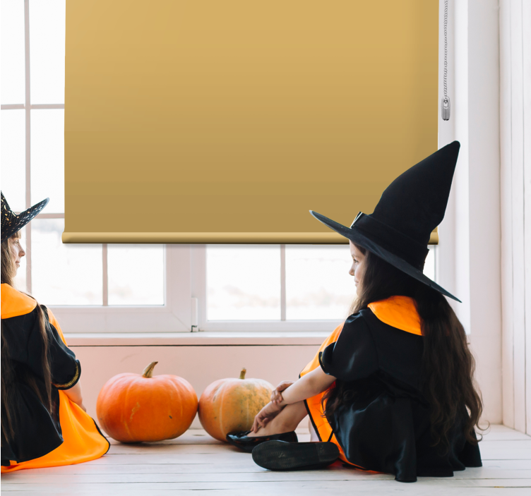 Okerfarger rullegardin kontor - Tenstickers