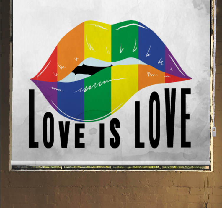 Regnbue leppekunst rullegardin sitat - Tenstickers