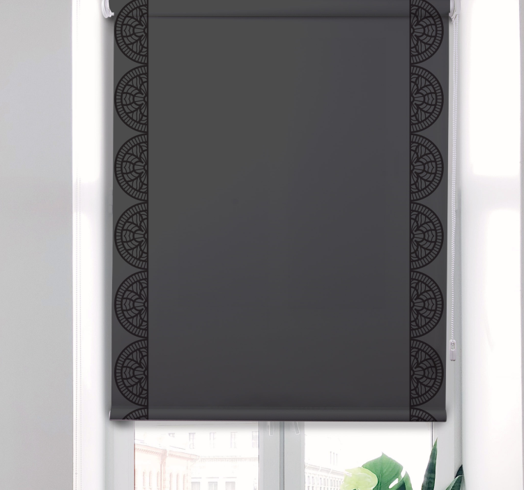 Sirkulært geometrisk mønster rullegardin tekstur - Tenstickers