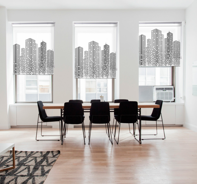 Skyline kontor rullegardin originale - Tenstickers