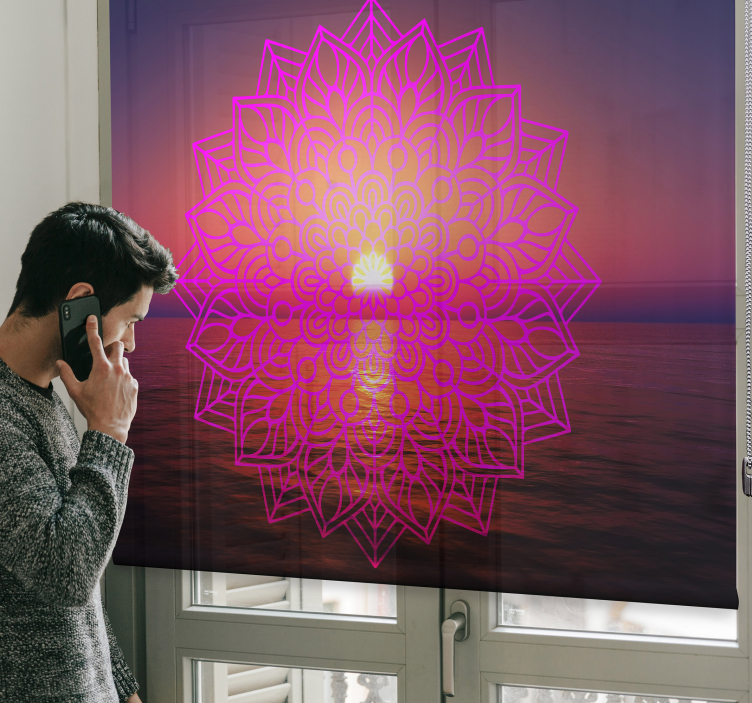 Solrik mandala zen stue Rullegardin - Tenstickers