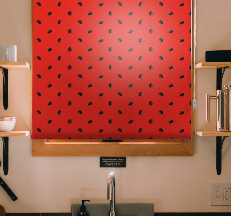 Sømløst mønster vannmelon rullegardin originale - Tenstickers