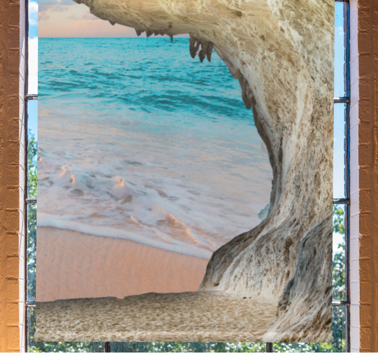 Utsikt over hulestranden rullegardin andre temaer - Tenstickers