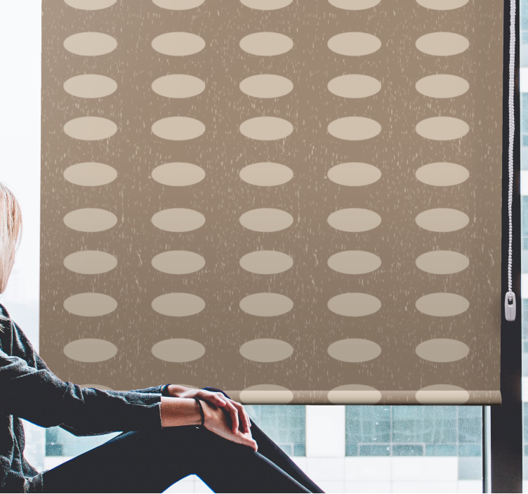 Veltalende ovale mønstre rullegardin tekstur - Tenstickers