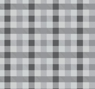 Grått gingham mønster rullegardin kjøkken - Tenstickers