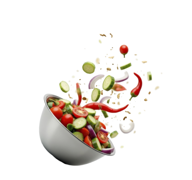 Fersk salat rullegardin kjøkken - Tenstickers