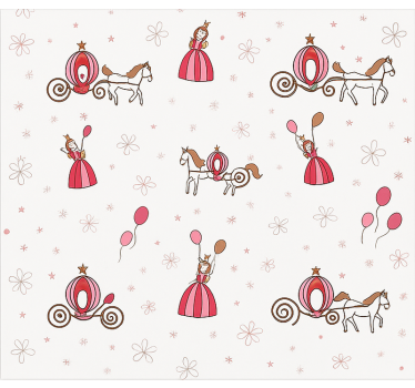 Fe-prinsesse rullegardin barn - Tenstickers