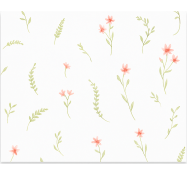 Pastell engblomster rullegardin barn - Tenstickers