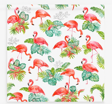 Flamingo tropisk mønster rullegardin kjøkken - Tenstickers