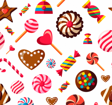 Candy mønster rullegardin kjøkken - Tenstickers