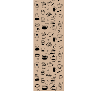Rullegardin kjøkken kaffemotiv - Tenstickers
