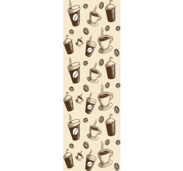 Rullegardin kjøkken kaffemotiv design - Tenstickers