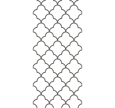 Rullegardin kjøkken geometrisk marokkansk design - Tenstickers