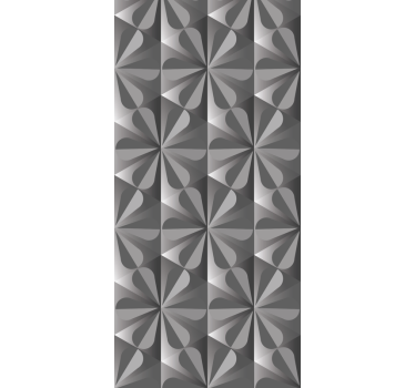 Rullegardin kjøkken vintage geometrisk blomstermønster - Tenstickers