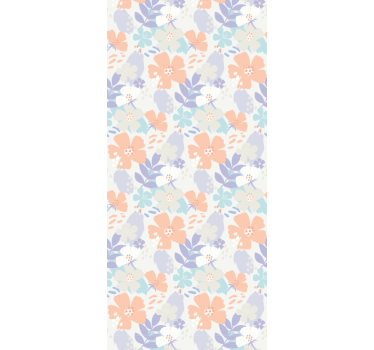 Rullegardin kjøkken nordisk stil originale blomster - Tenstickers