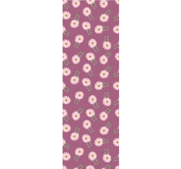 Rullegardin kjøkken små rosa tusenfryd mønster - Tenstickers