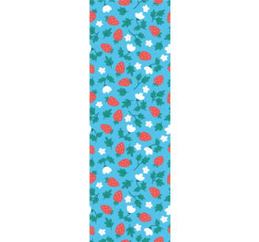Fargerikt frukt og blomster mønster rullegardin kjøkken - Tenstickers