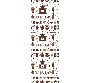 Kaffetid rullegardin kjøkken - Tenstickers