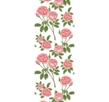 Rullegardin kjøkken blomstertrykk roser - Tenstickers