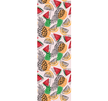 Rullegardin kjøkken sommertrykk ananas - Tenstickers