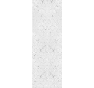 Rullegardin kjøkken elegante grå fliser hexagon - Tenstickers