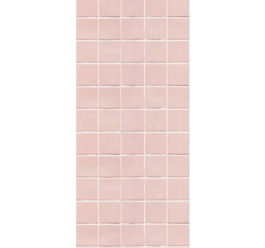 Rullegardin kjøkken enkle blush rosa fliser - Tenstickers