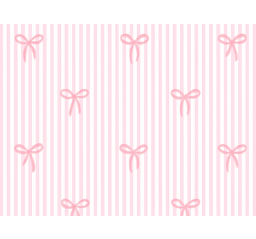 Rullegardin barn rosa striper og sløyfer - Tenstickers