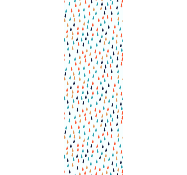 Rullegardin barn fargerike regndråper - Tenstickers