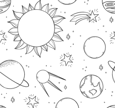 Rullegardin barn romtegning - Tenstickers