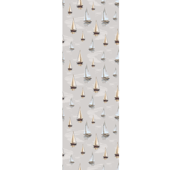 Rullegardin barn med elegant seilbåt mønster - Tenstickers