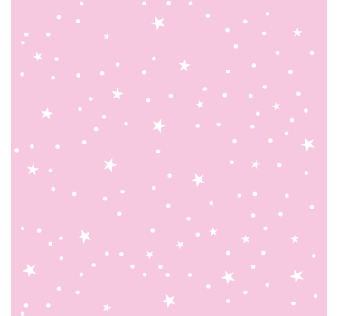 Rullegardin barn hvite stjerner på rosa bakgrunn - Tenstickers