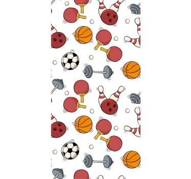 Rullegardin barn i doodleskisse stil - Tenstickers