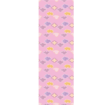Rullegardin barn rosa sky design - Tenstickers