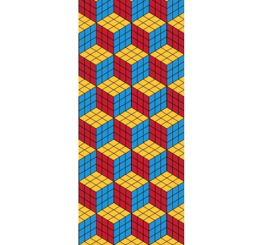 Rullegardin barn rubik kube original mønster - Tenstickers