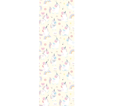 Rullegardin barn med fantasifulle enhorn - Tenstickers