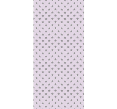 Rullegardin barn grå stjerner rosa bakgrunn - Tenstickers