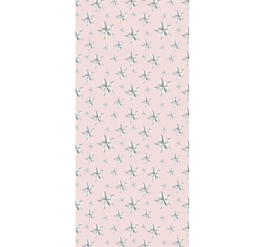 Rullegardin barn hvite stjerner rosa bakgrunn - Tenstickers
