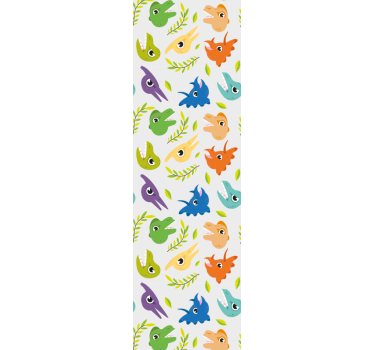 Rullegardin barn retro spill dinosaurer - Tenstickers