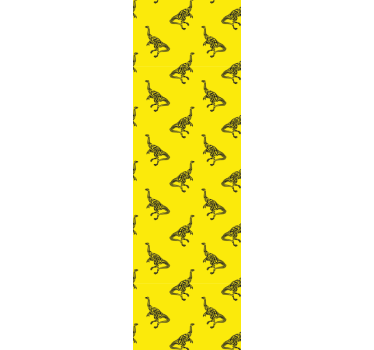 Rullegardin barn brachiosaurus symboler på gul - Tenstickers
