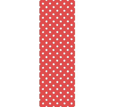 Rullegardin barn hvite retro prikkete - Tenstickers