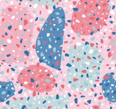 Rullegardin barn rosa terrazzo - Tenstickers