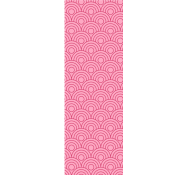 Rullegardin barn i mørk og lys rosa form - Tenstickers