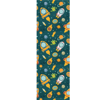 Rullegardin barn morsom romillustrasjon - Tenstickers