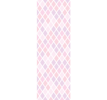 Rullegardin barn i rosa og hvite romber - Tenstickers