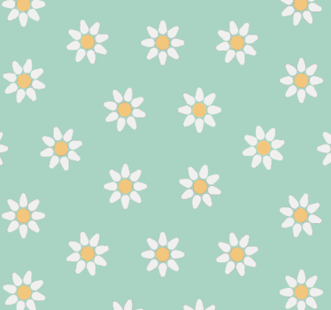 Rullegardin barn med prikkete blomsterdesign - Tenstickers