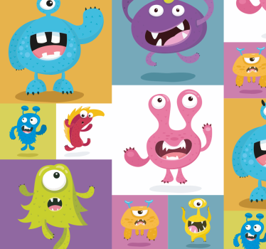 Rullegardin barn kjære monstre - Tenstickers