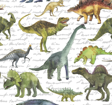 Rullegardin barn realistiske dinosaurer - Tenstickers