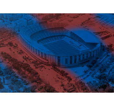 Rullegardin kjøkken fotomural barcelona camp nou 3d - Tenstickers
