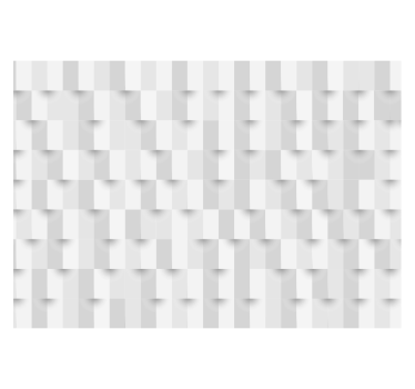 Hvit rullegardin geometrisk puslespill - Tenstickers